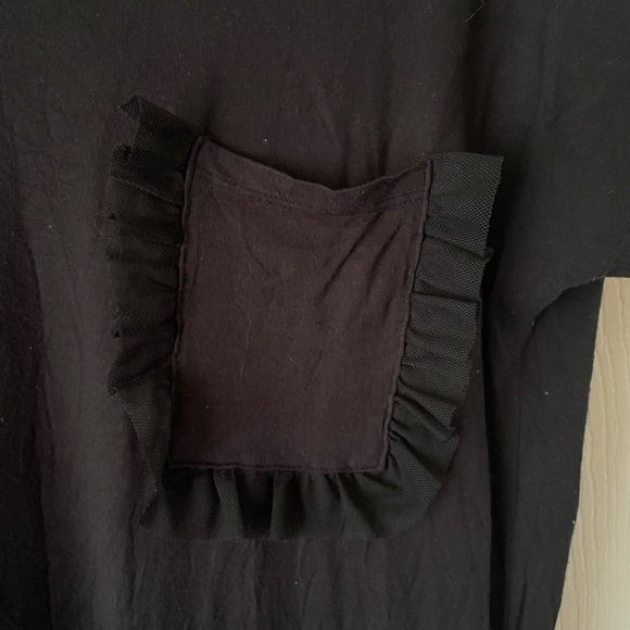 Black Frill Pocket T-Shirt by Vero Moda - Picture 4 of 4